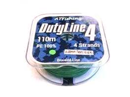 Шнур DutyLine4 0.10mm col. Green 110m Из Я Поймал