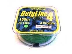 Шнур DutyLine4 0.22mm col. Green 150m Из Я Поймал