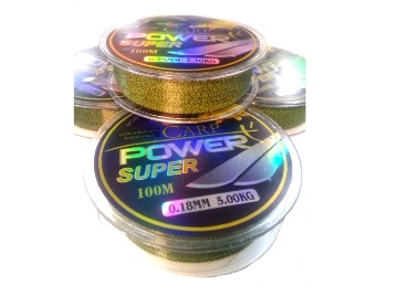 Леска POWER SUPER GREEN/BLACK 100m Из Я Поймал